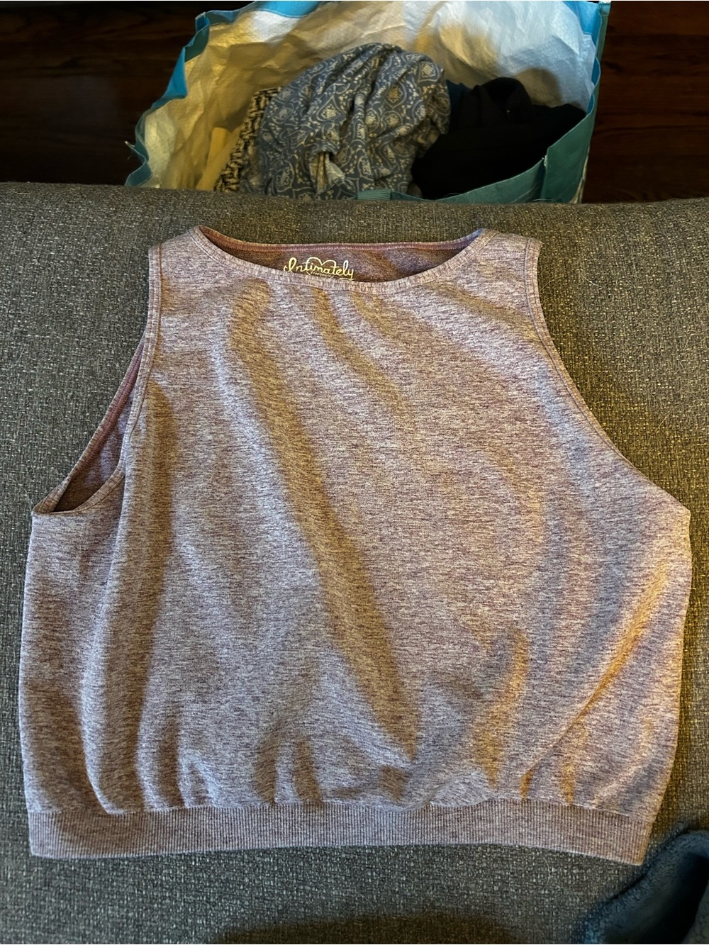 Intimately By Free People Lavender Heather Cropped Tank - Picture 1 of 2